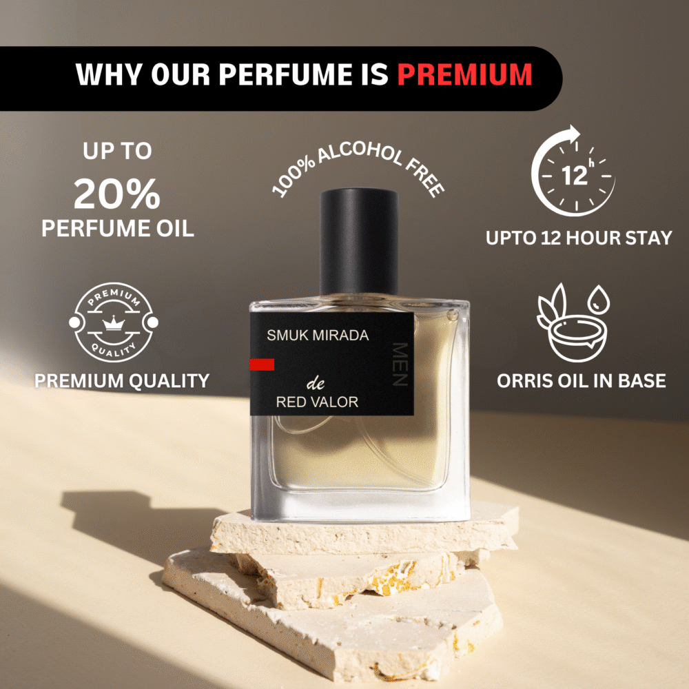 Red Valor Perfume – Oudh Rose | Unisex | Smuk Mirada