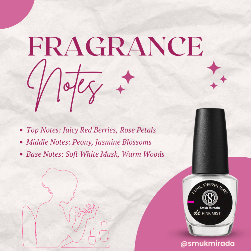 Pink Mist Nail Perfume – Berry Floral | Women | Smuk Mirada